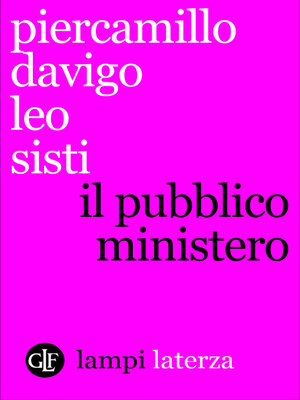cover image of Il pubblico ministero